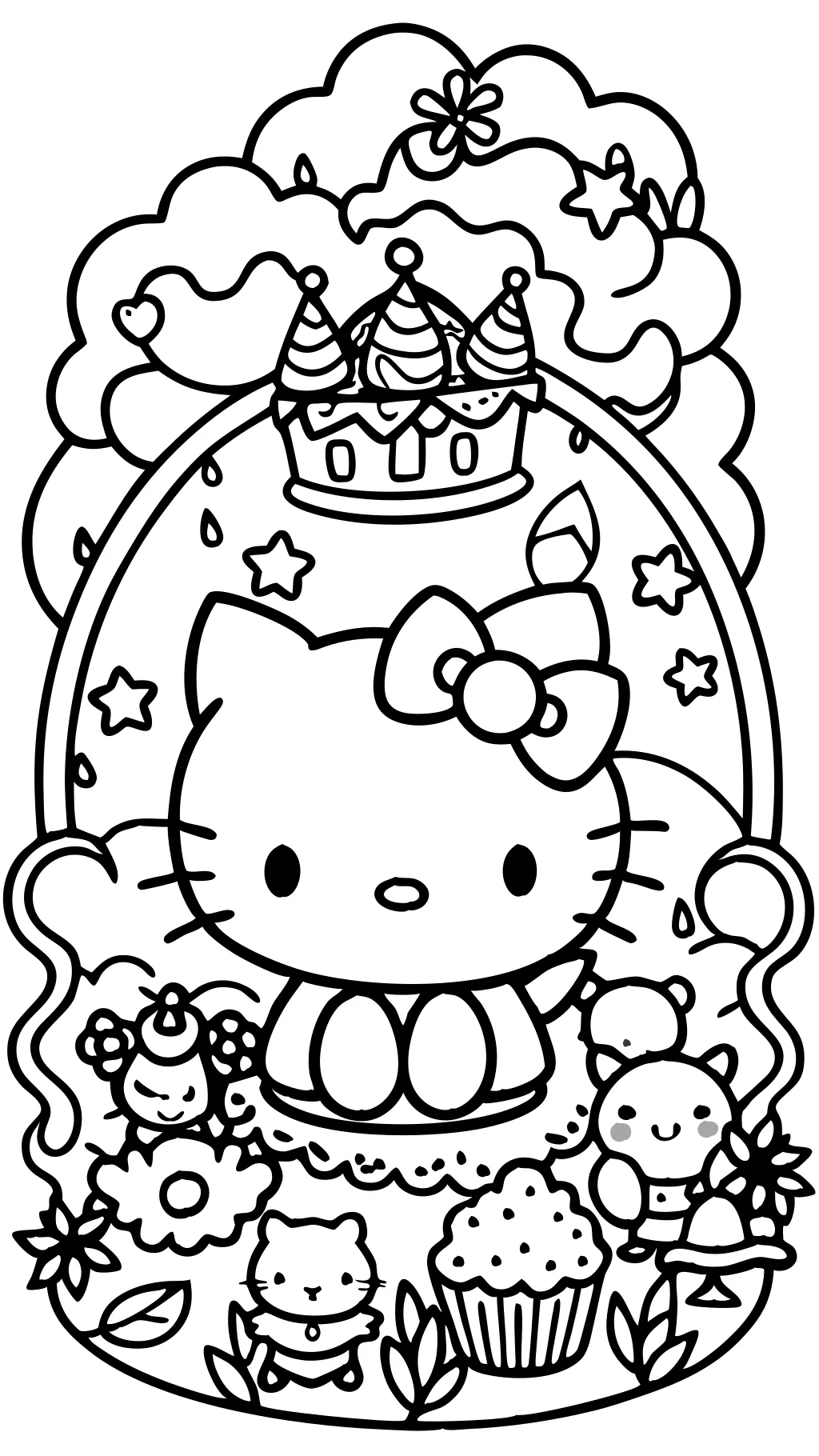 sanrio coloring pages for adults